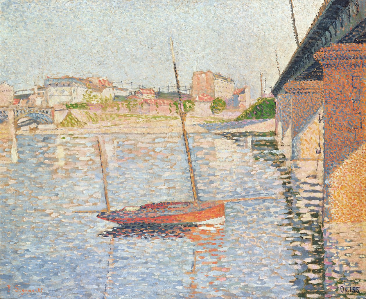Clipper, Asnieres, 1887 autorstwa Paul Signac