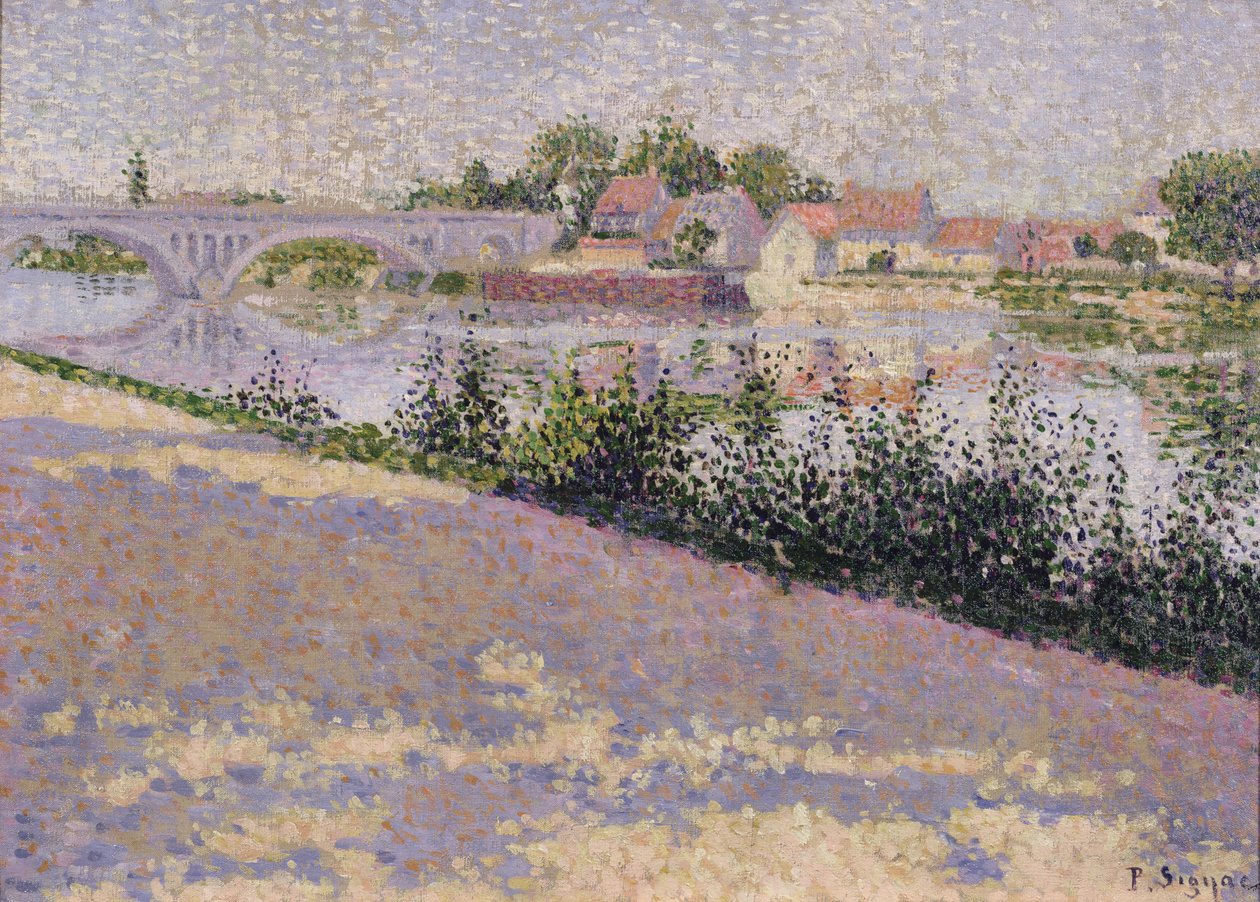 Les Andelys, Port Morin, 1886 r. autorstwa Paul Signac