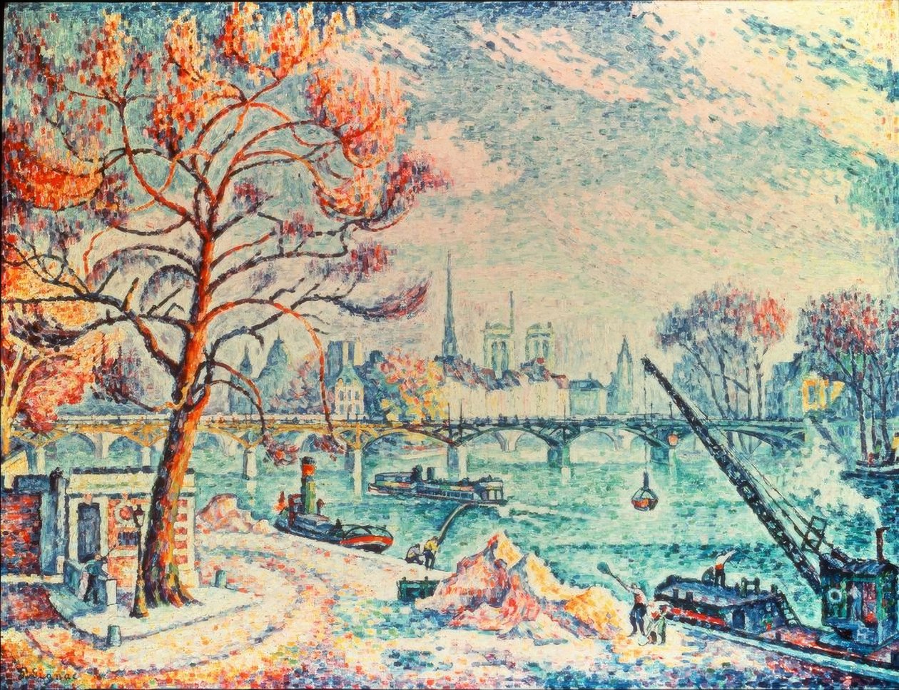 Paryż, Pont des Arts autorstwa Paul Signac