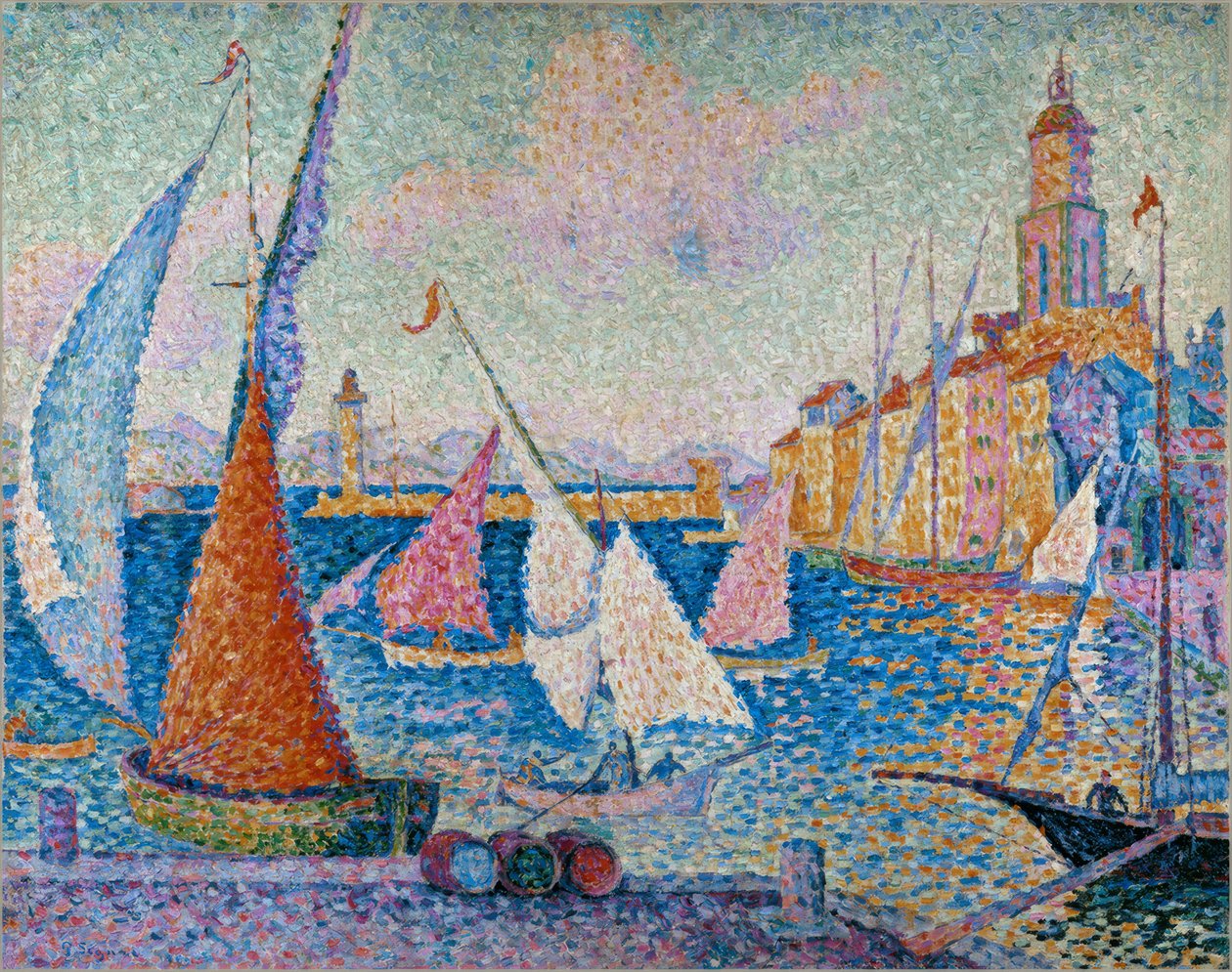 Saint-Tropez, nabrzeże autorstwa Paul Signac