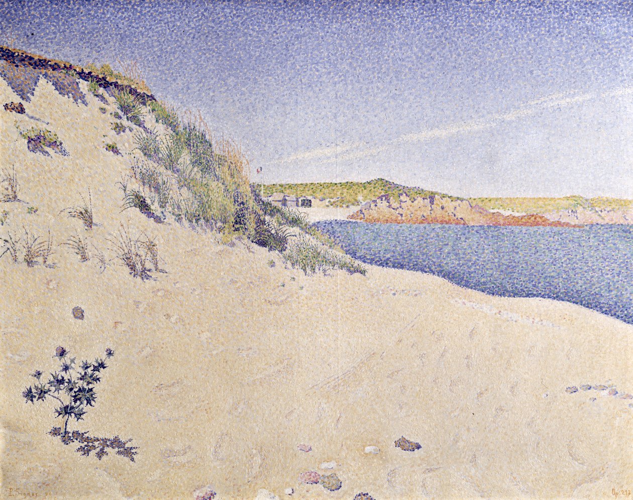 Piaszczyste wybrzeże, 1890 autorstwa Paul Signac