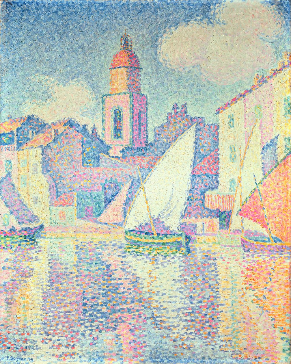 Wieża zegarowa w St. Tropez, 1896 autorstwa Paul Signac