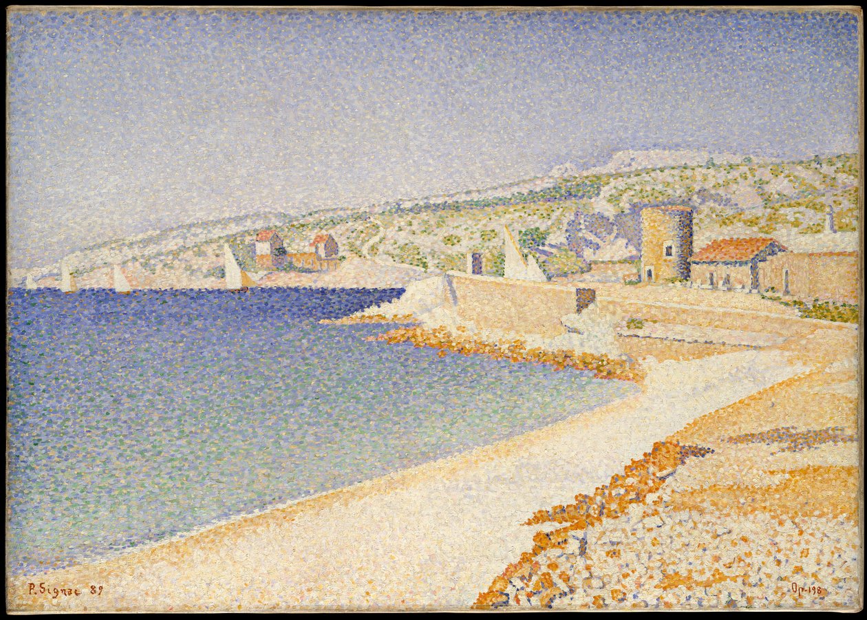 Molo w Cassis, opus 198 autorstwa Paul Signac
