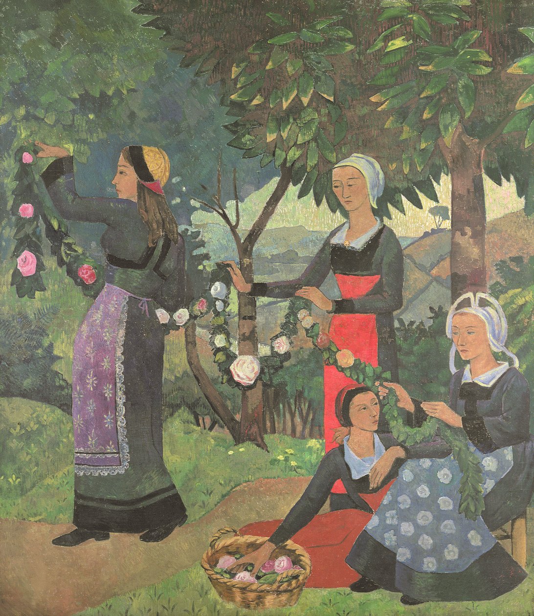 Girlanda róż, ok.1898 autorstwa Paul Sérusier