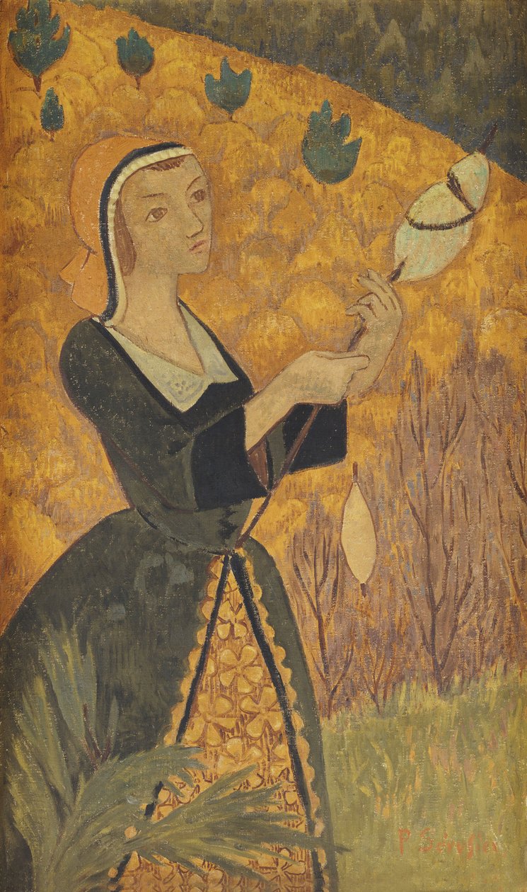 Żółta przędzarka, 1918 autorstwa Paul Sérusier
