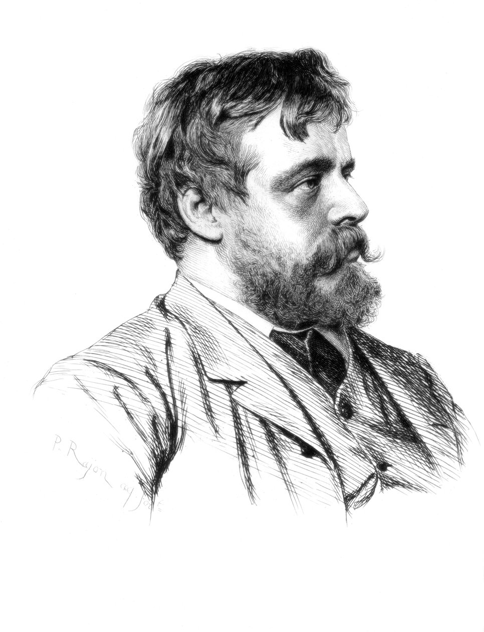 Lawrence Alma-Tadema, brytyjski artysta, ok. 1880-1882. autorstwa Paul Adolphe Rajon