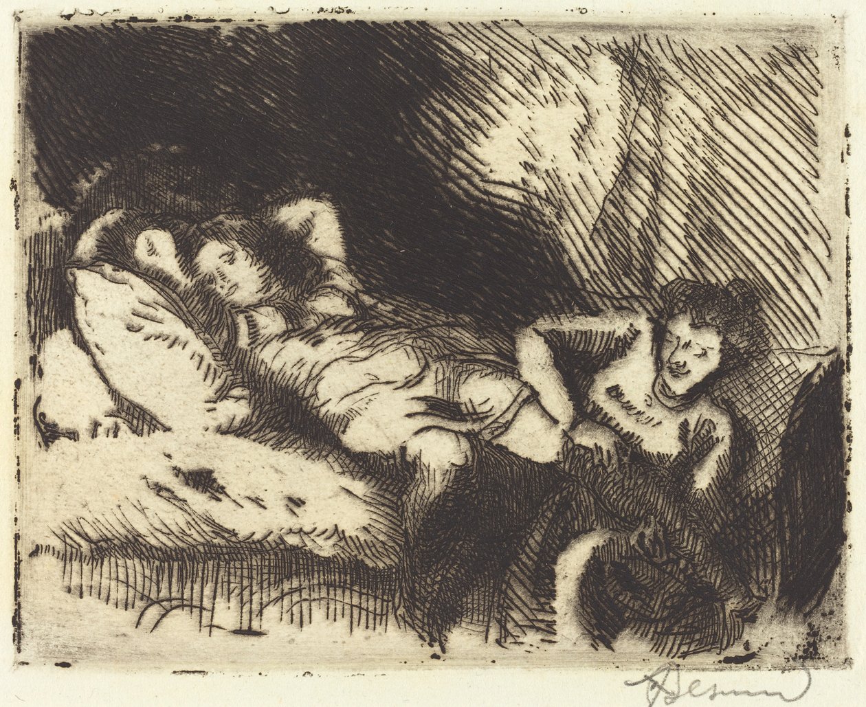 Idąc do łóżka Le coucher, 1913. autorstwa Paul Albert Besnard