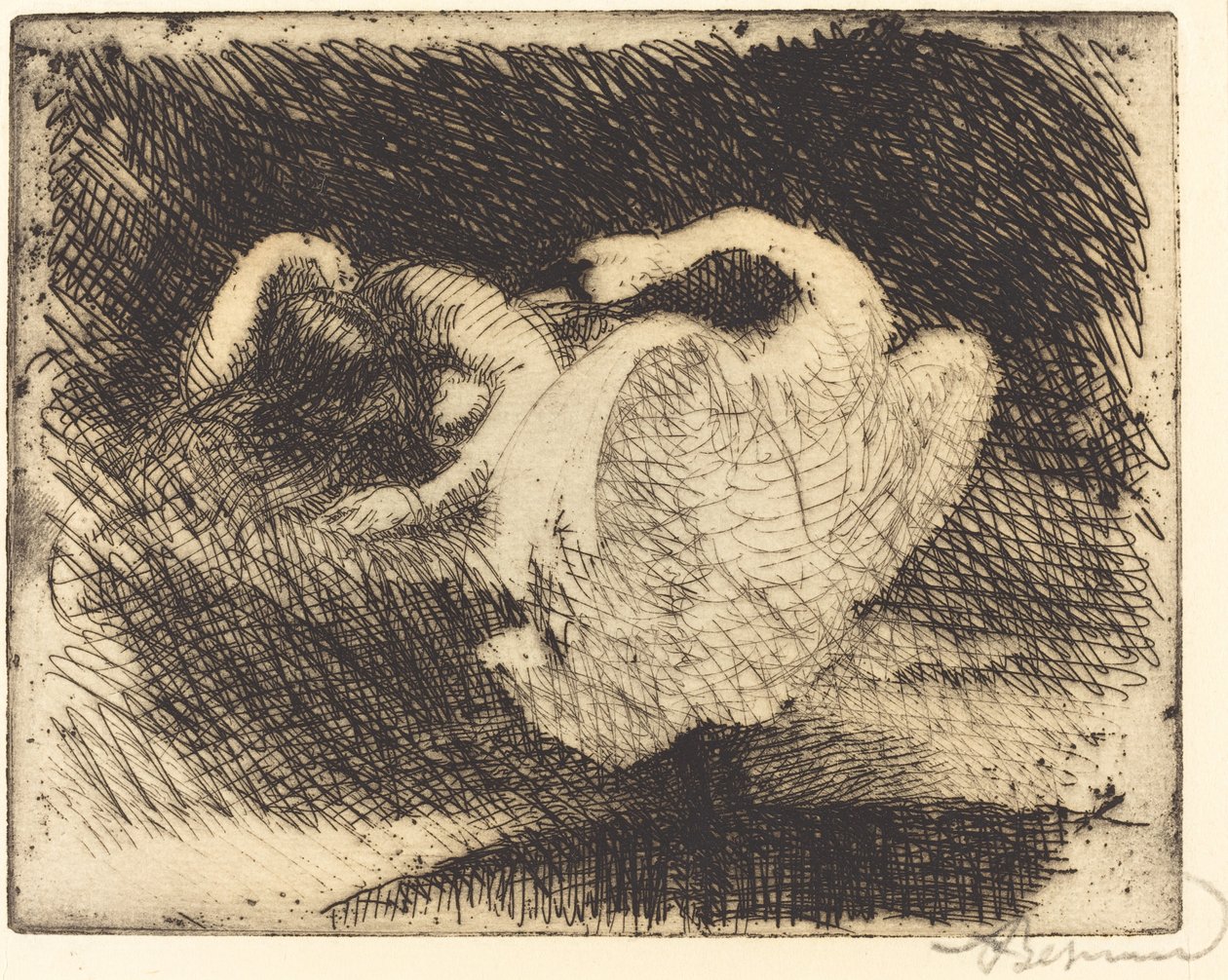 Śpiąca Leda Leda zasypia, 1913. autorstwa Paul Albert Besnard