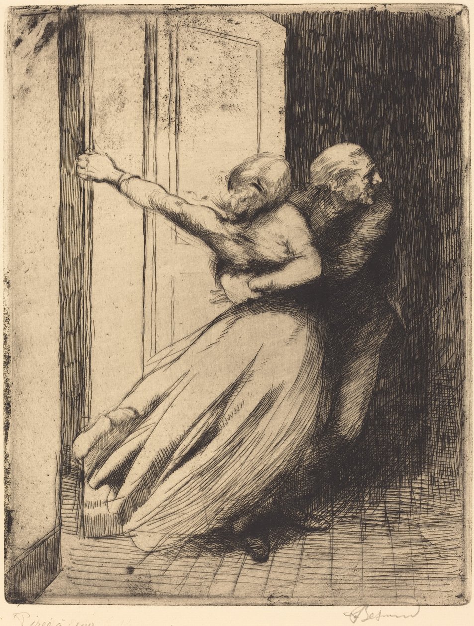 Gwałt Le Viol, c. 1886. autorstwa Paul Albert Besnard