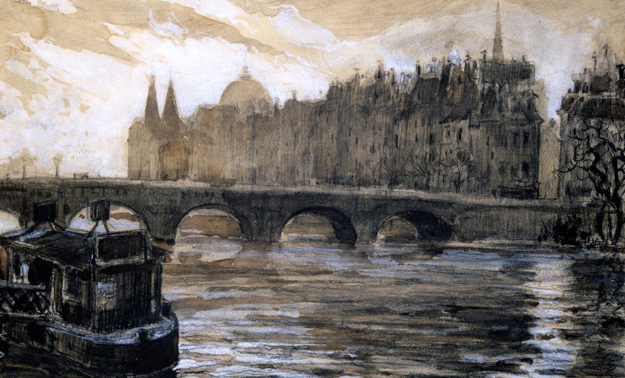 „Sekwana w Paryżu”, XX wiek autorstwa Paul Ambroise Valery
