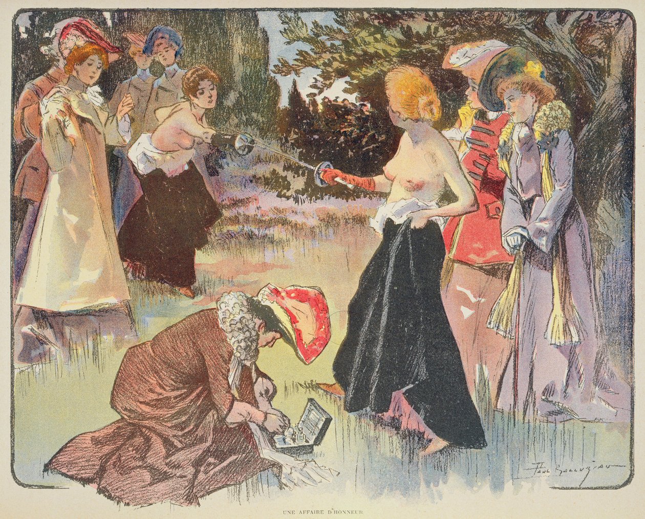 Sprawa honorowa, 1900 autorstwa Paul Balluriau