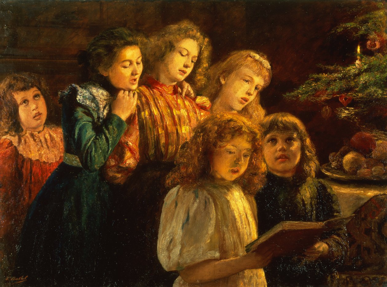 Chór (olej na płótnie) autorstwa Paul Barthel