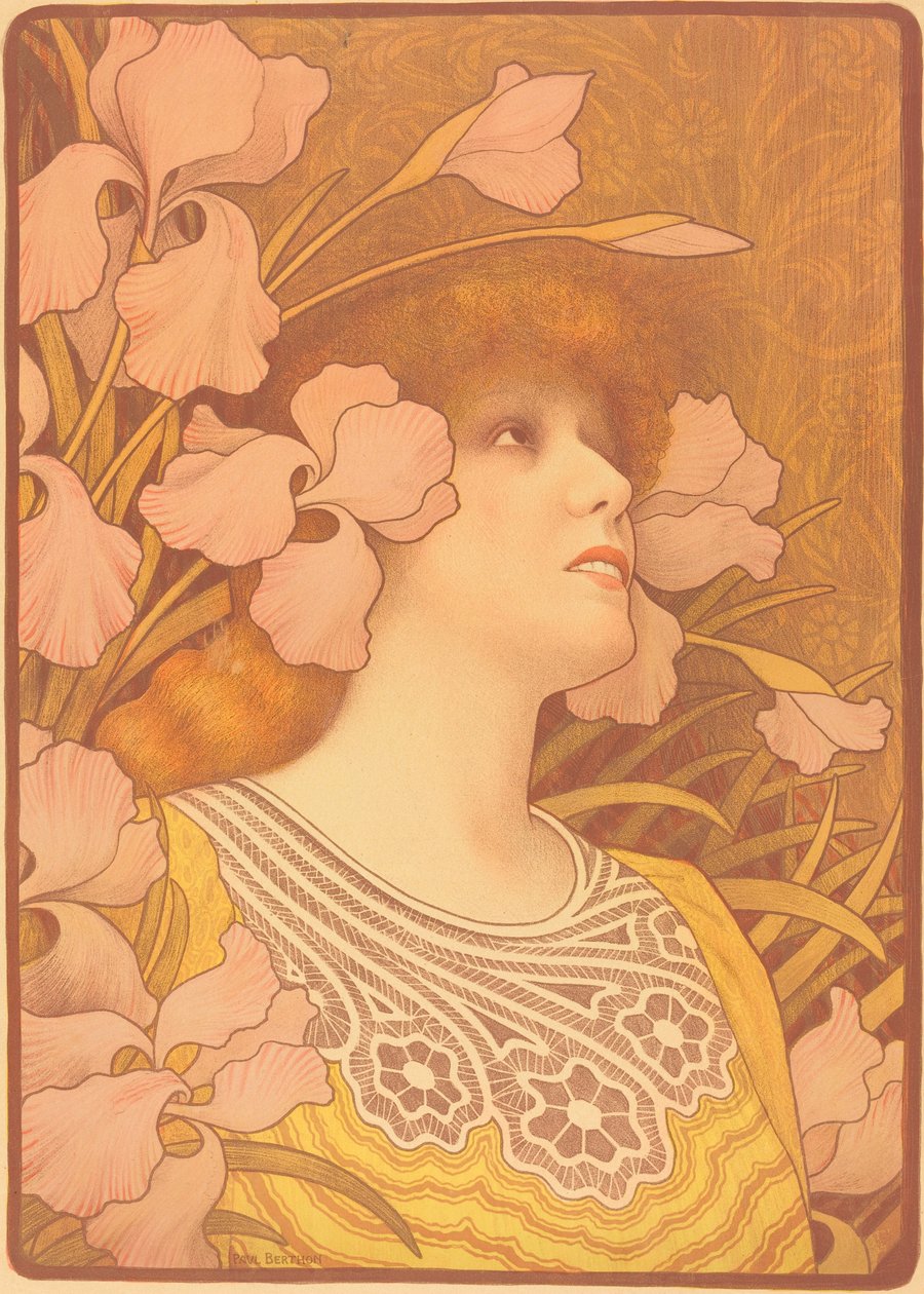 Sarah Bernhardt jako Melisande autorstwa Paul Berthon