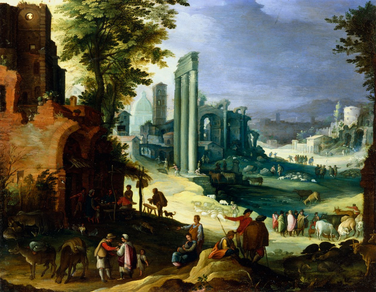 Widok Rzymu, ok. 1574-1626 autorstwa Paul Bril