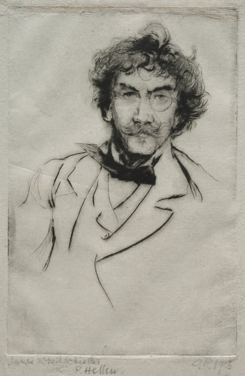 James MacNeill Whistler autorstwa Paul Cesar Helleu