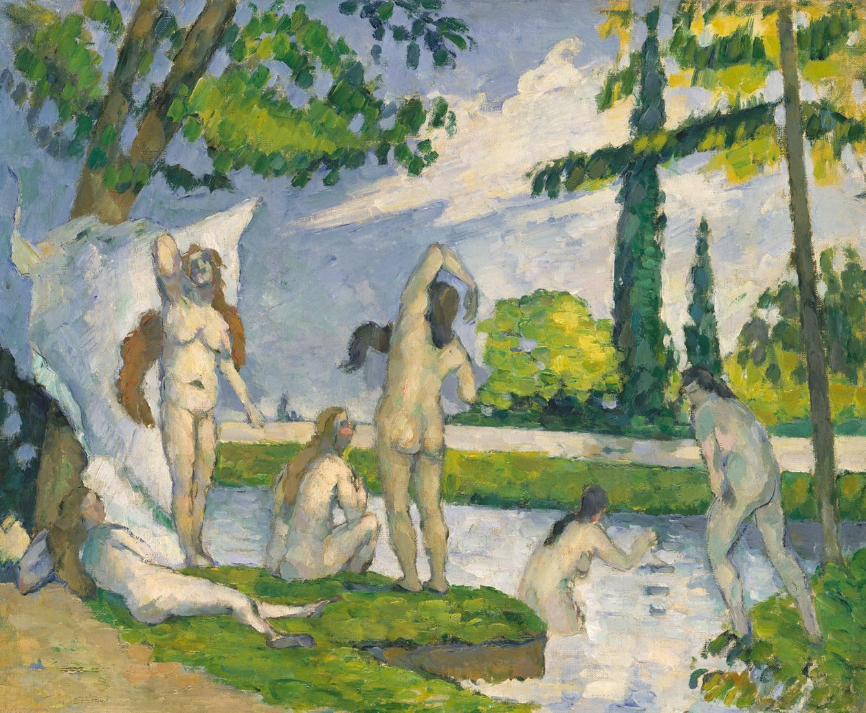 Kąpiących się autorstwa Paul Cézanne