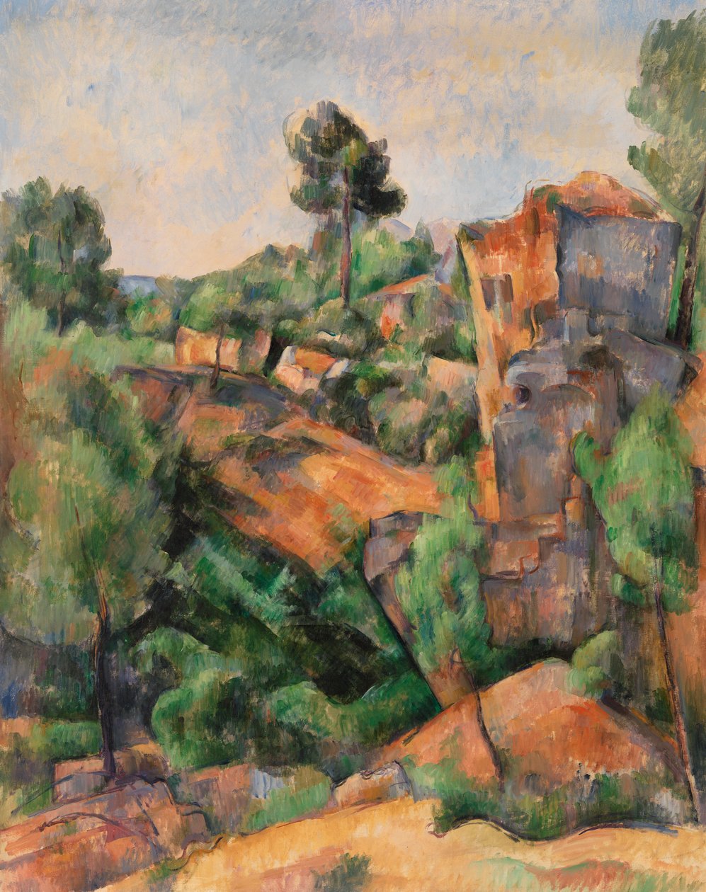 Kamieniołom Bibemus, ok. 1895 (olej na płótnie) autorstwa Paul Cézanne