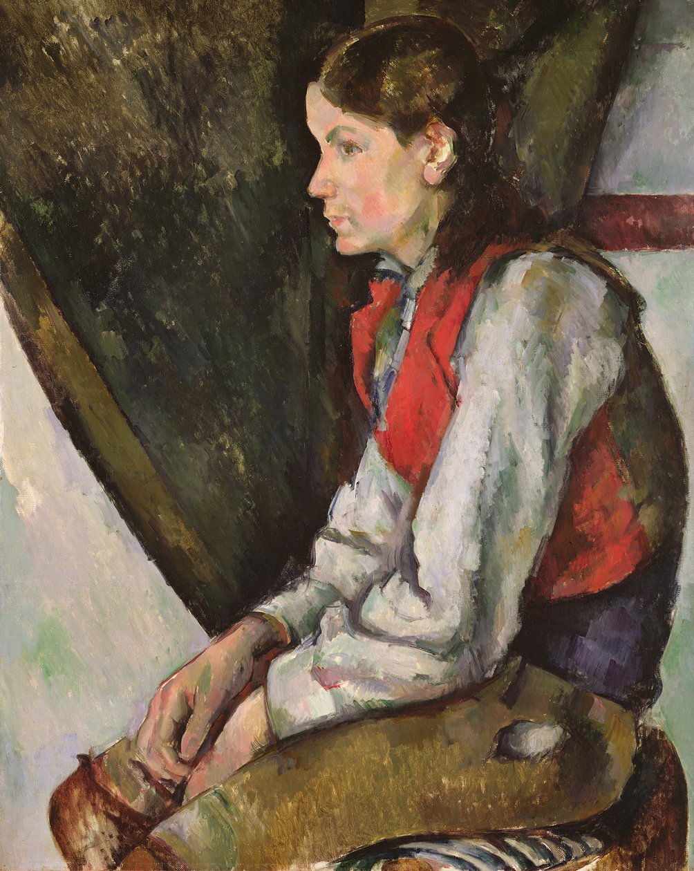 Chłopiec w czerwonej kamizelce autorstwa Paul Cézanne
