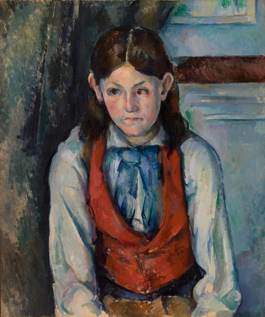 Chłopiec w czerwonej kamizelce autorstwa Paul Cézanne