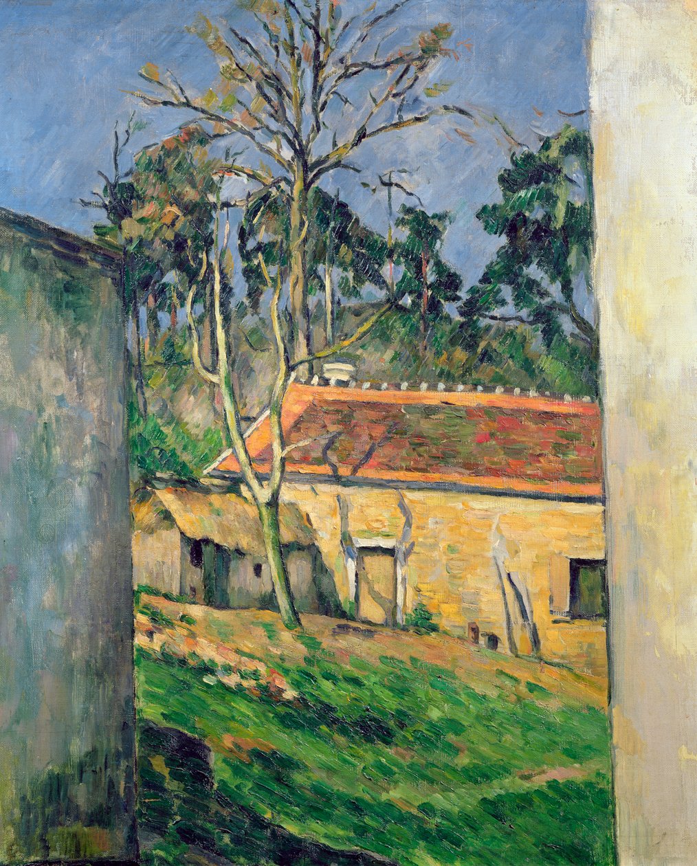 Gospodarstwo w Auvers, ok. 1879-80 (olej na płótnie) autorstwa Paul Cézanne