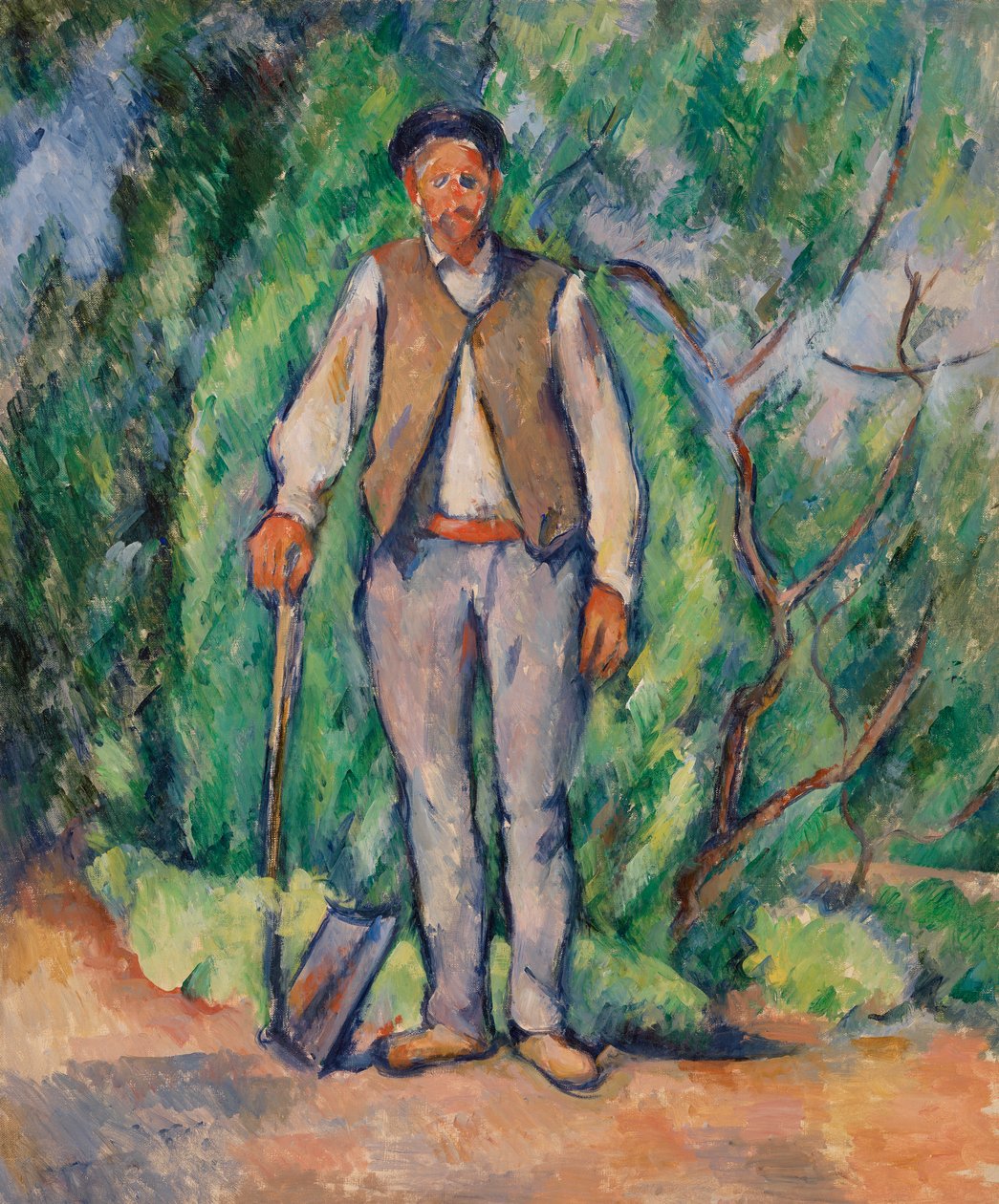 Ogrodnik (olej na płótnie) autorstwa Paul Cézanne