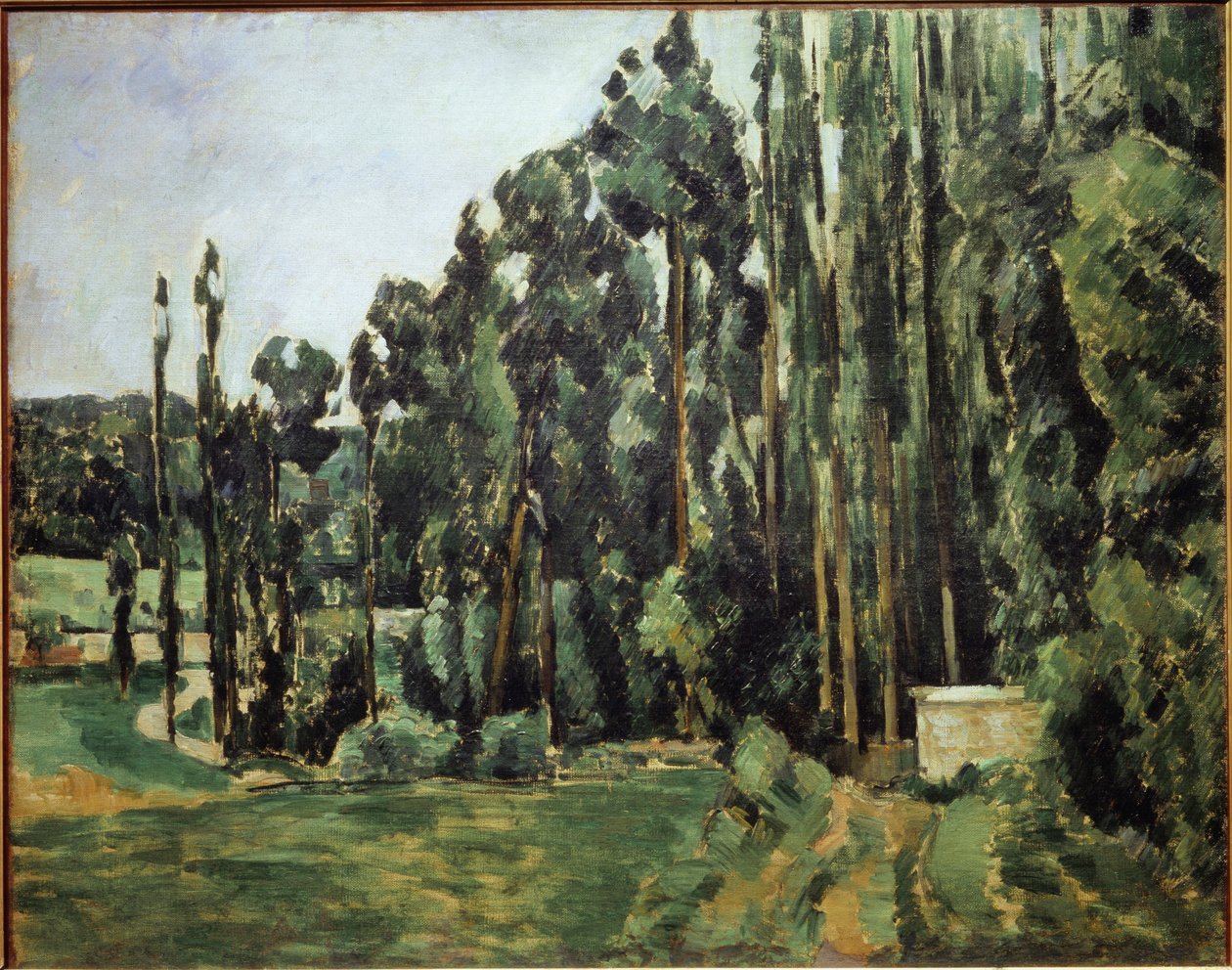 Topole - olej na płótnie autorstwa Paul Cézanne