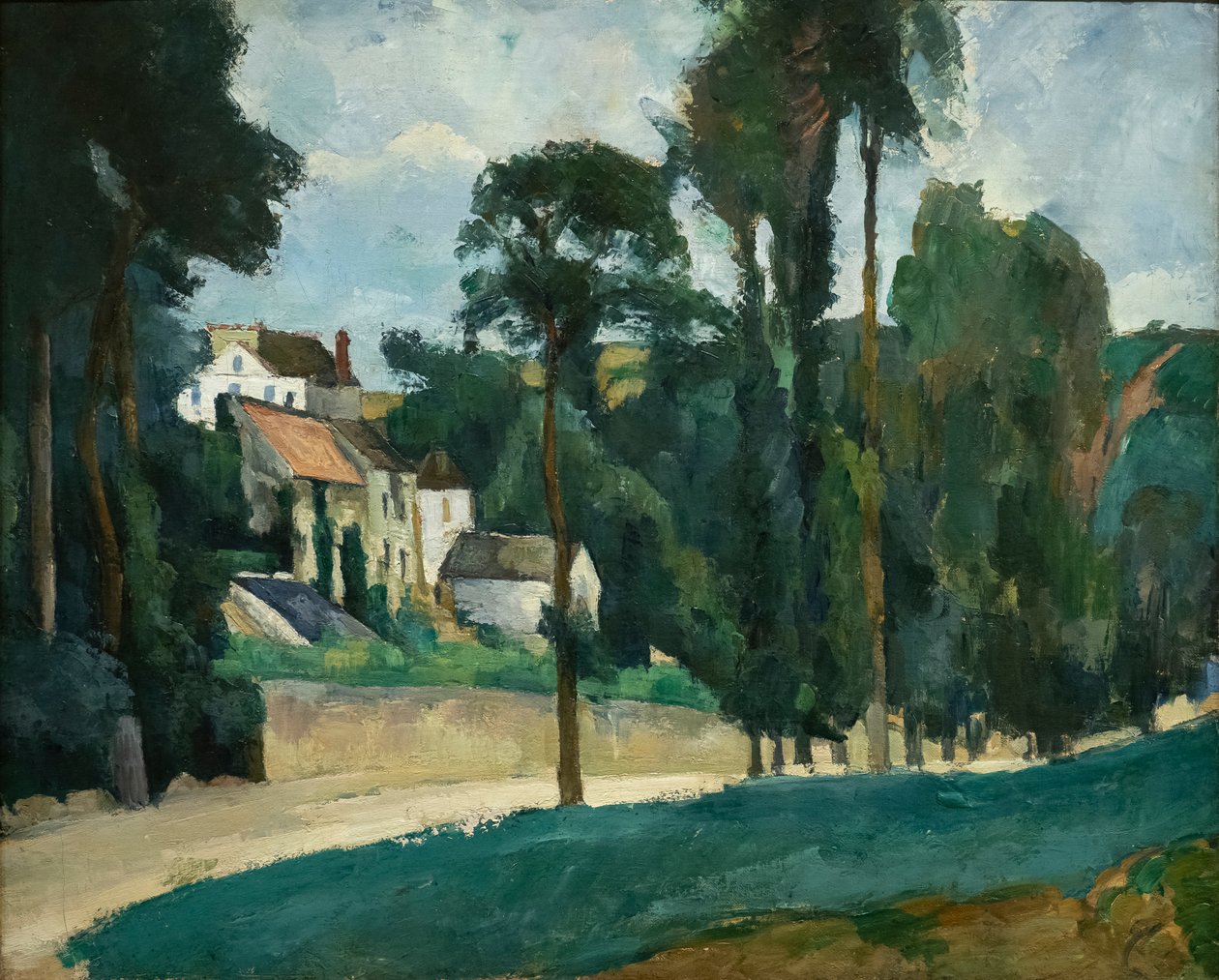 Droga w Pontoise (Clos des Mathurins) autorstwa Paul Cézanne