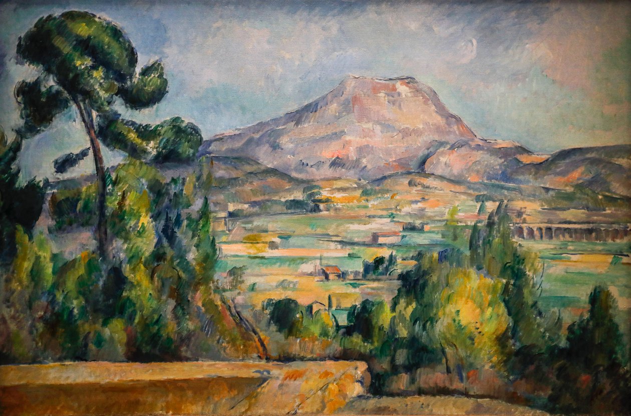 Sainte-Victoire Mountain 1890 (olej na płótnie) autorstwa Paul Cézanne