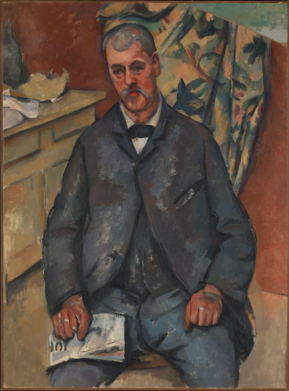 polimento de homem sentado autorstwa Paul Cézanne