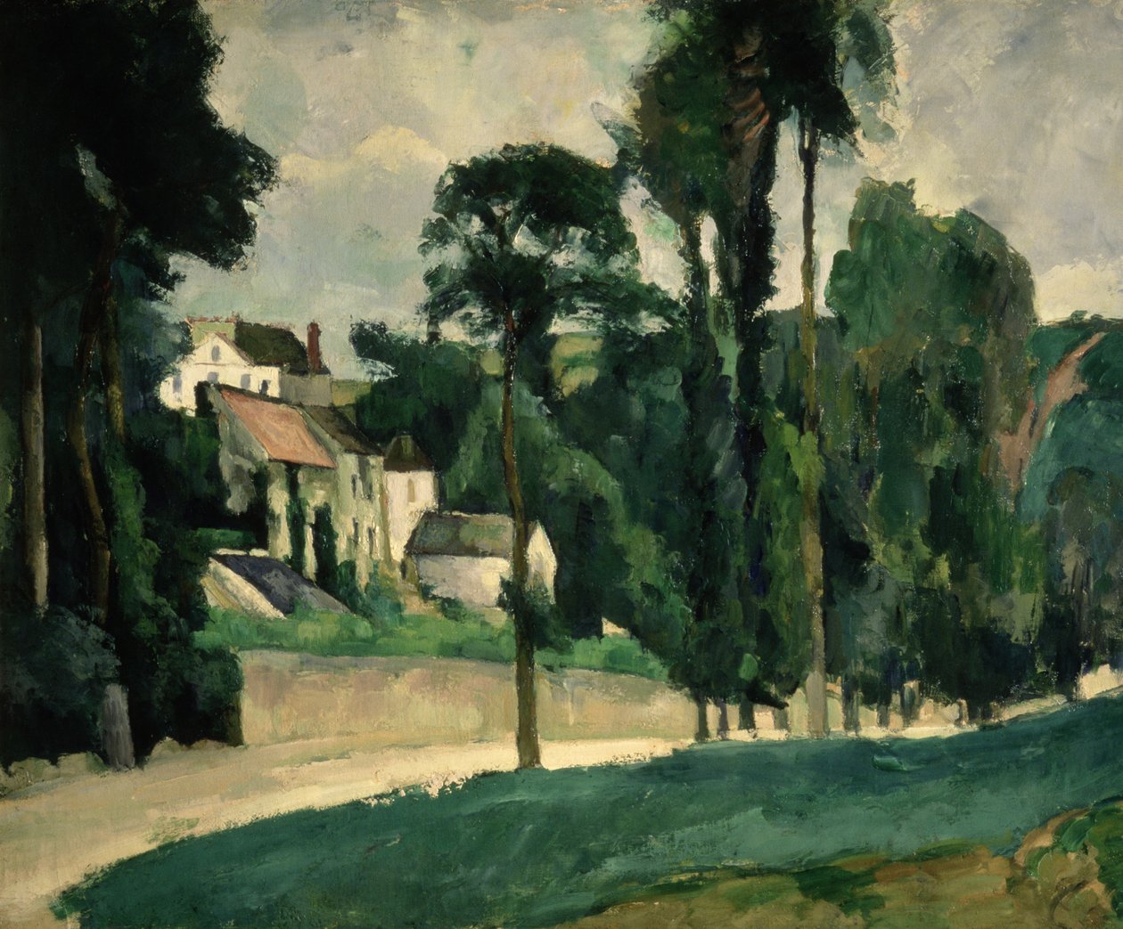 Droga w Pontoise autorstwa Paul Cézanne