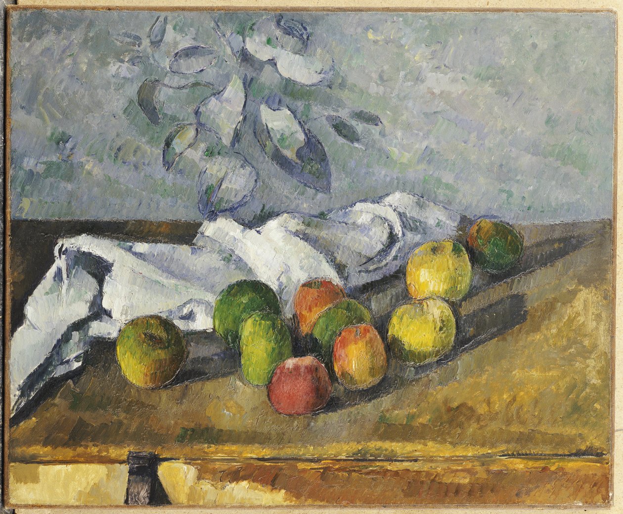 Jabłka i serwetka autorstwa Paul Cézanne