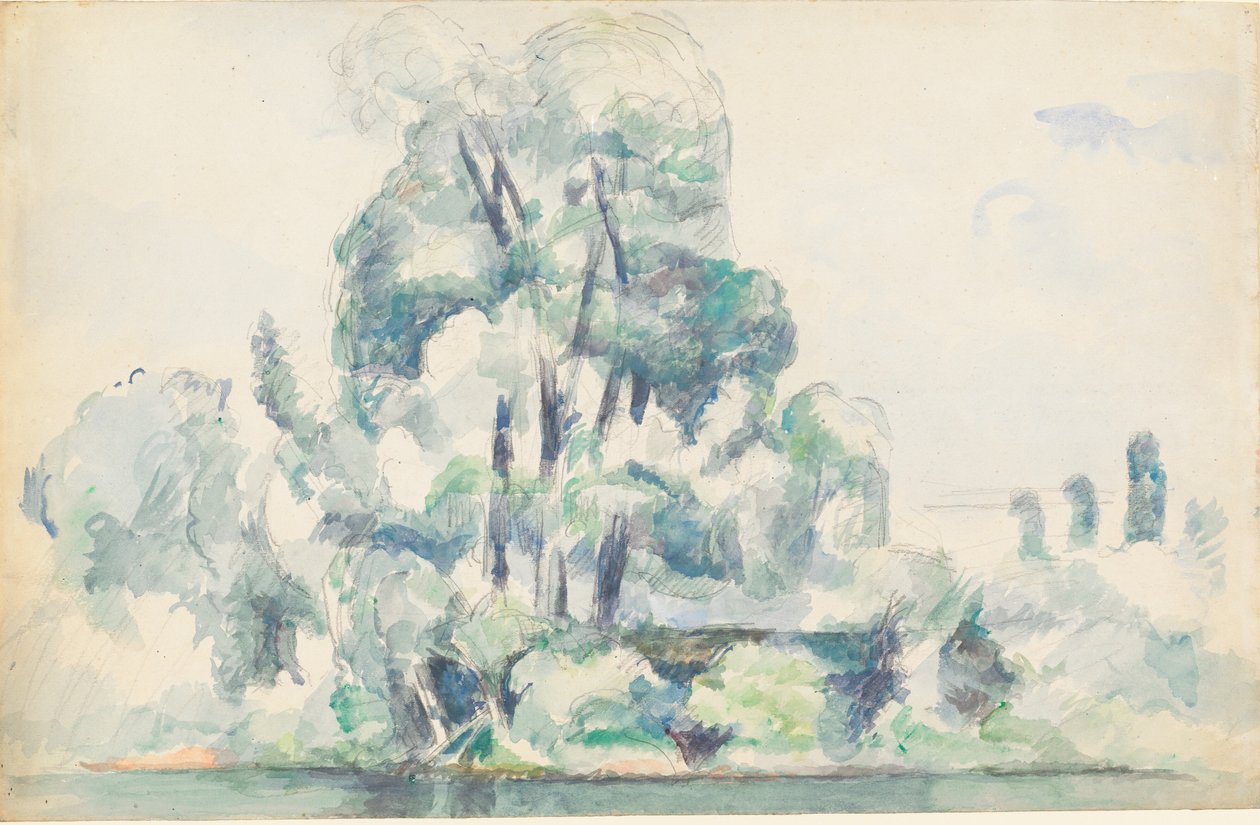 Brzegi Sekwany w Medanie, 1880-1885. autorstwa Paul Cézanne
