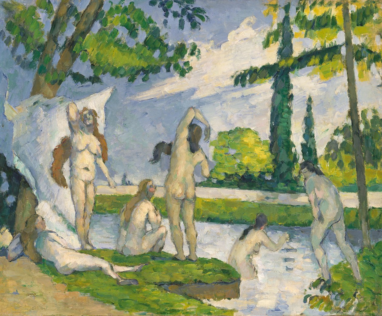 Kąpiących się, 1874-75. autorstwa Paul Cézanne