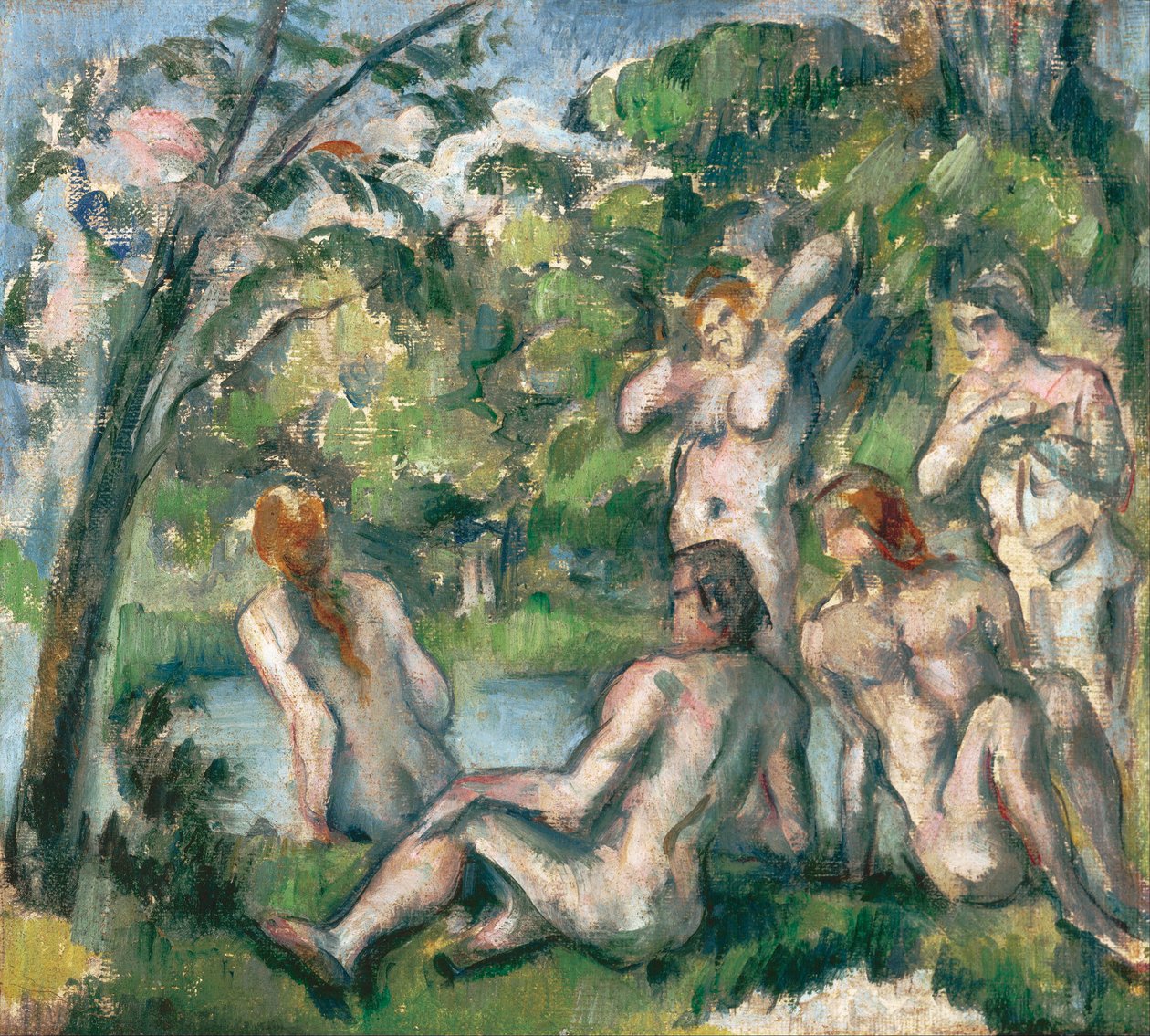 Kąpiący się – Cezanne, Paul (1839-1906) autorstwa Paul Cézanne