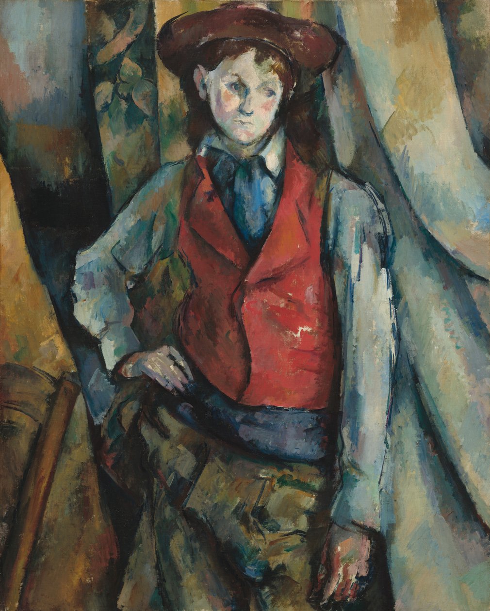 Chłopiec w czerwonej kamizelce autorstwa Paul Cézanne