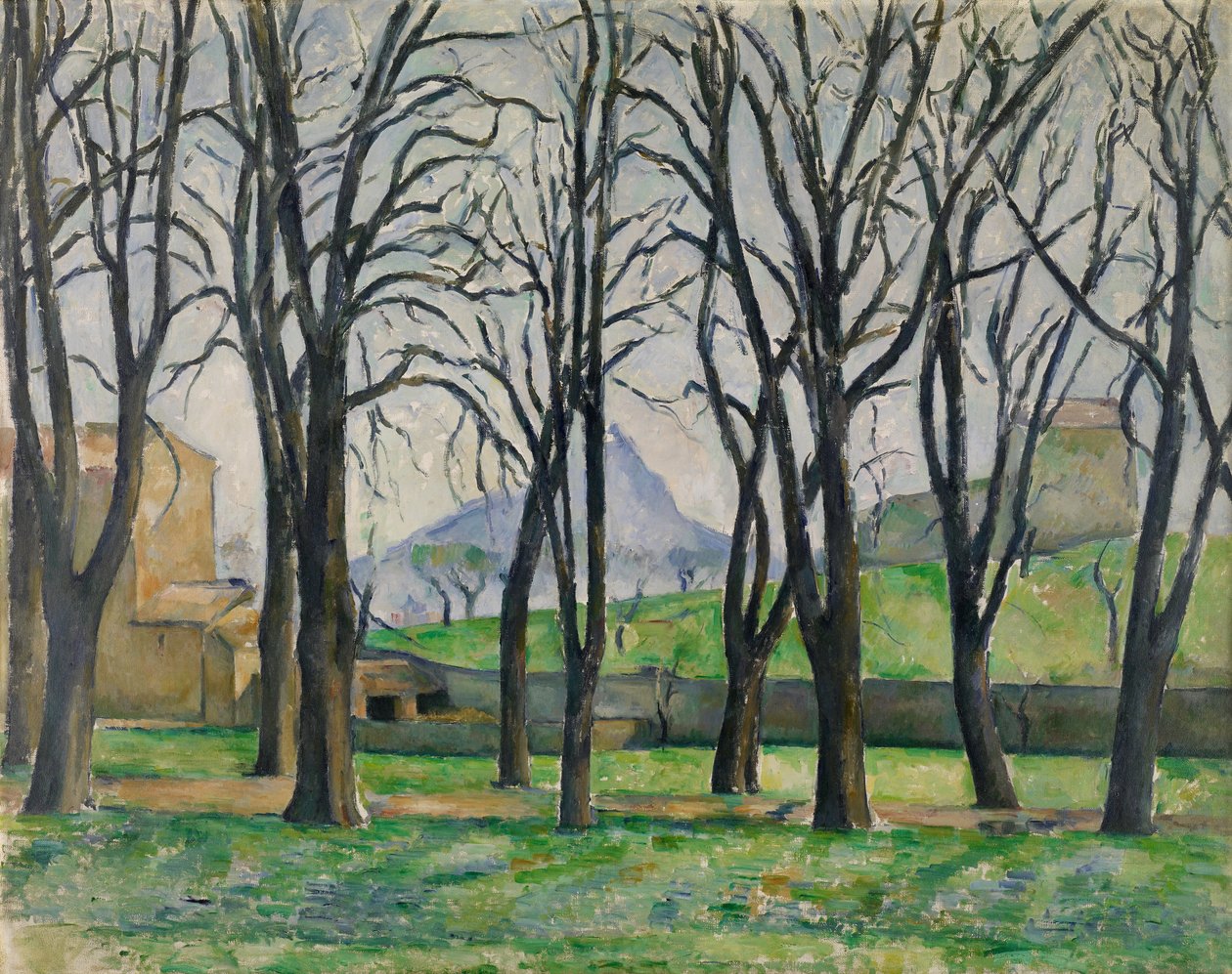 Kasztanowce w Jas de Bouffan autorstwa Paul Cézanne