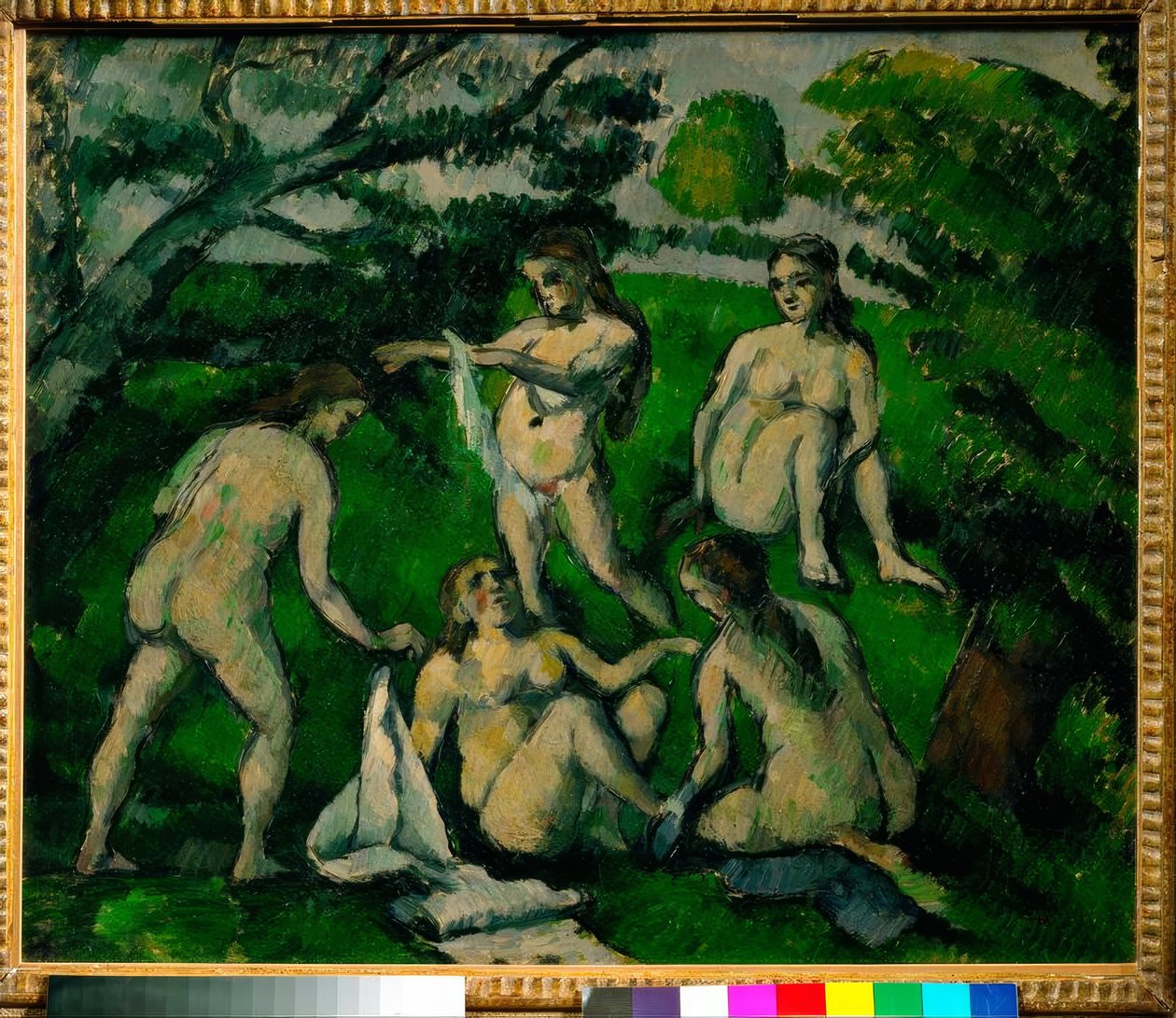 Pięciu kąpiących się autorstwa Paul Cézanne