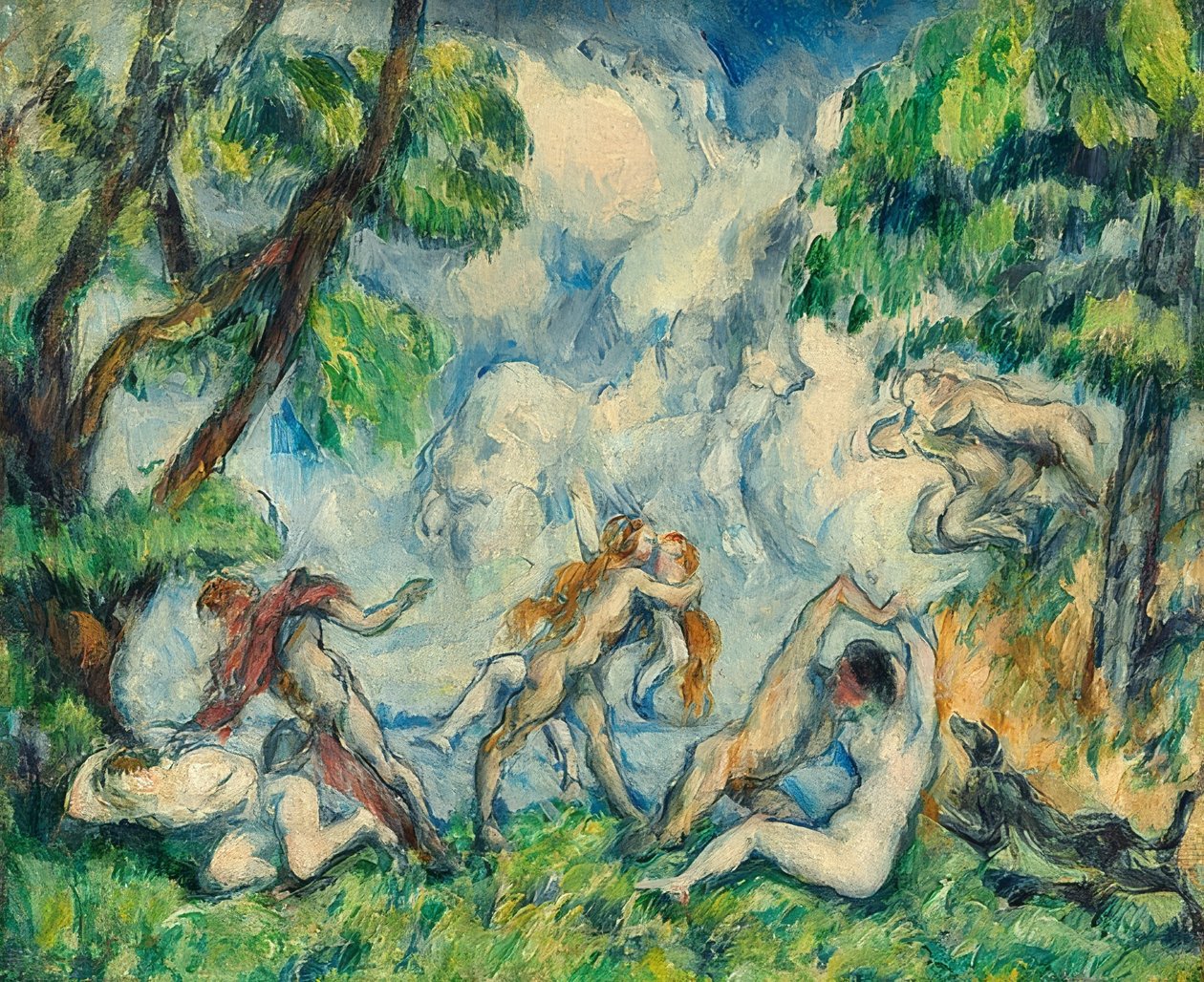Bitwa o miłość. ok. 1880 r. autorstwa Paul Cézanne