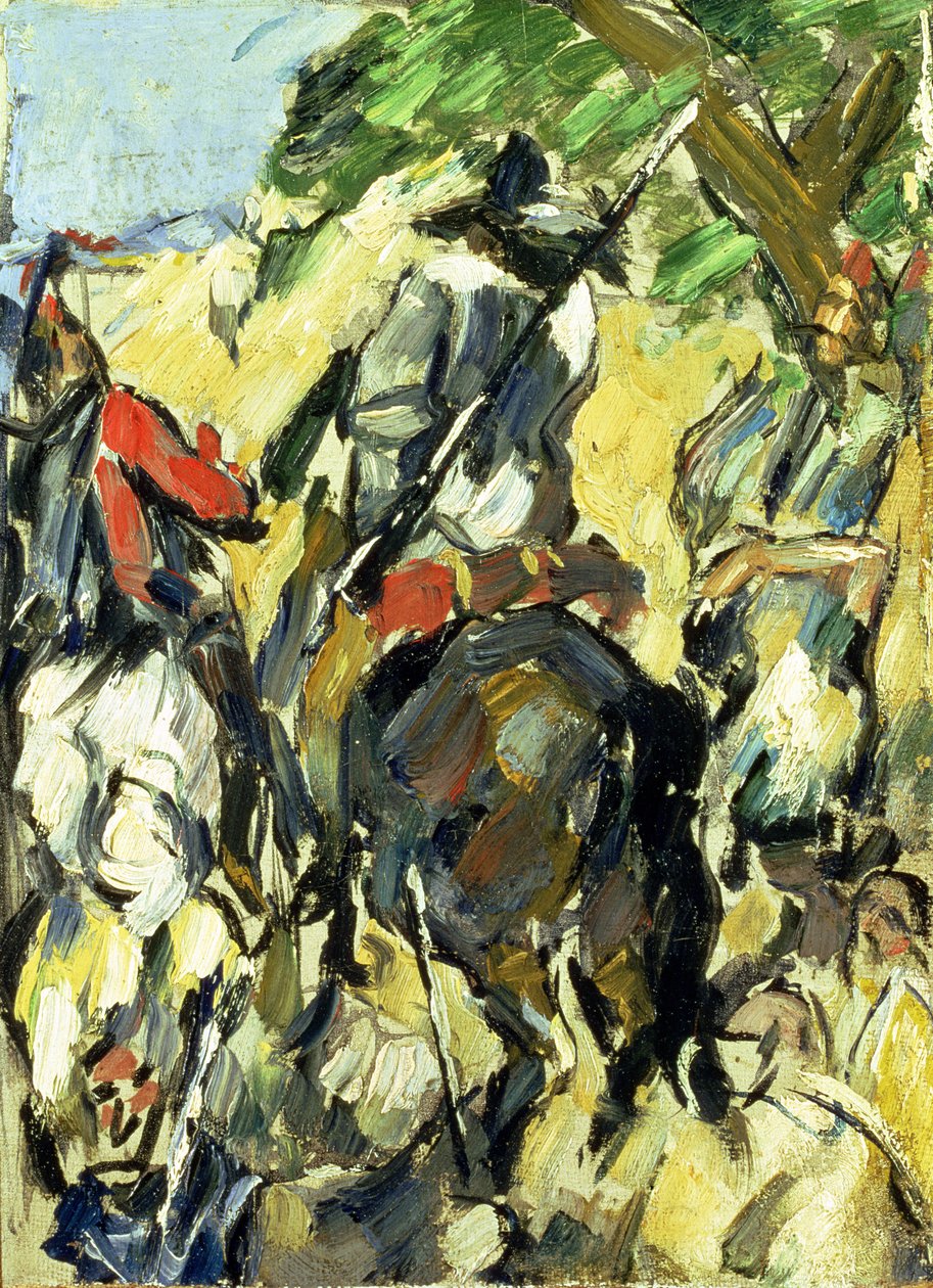Don Kichot, Widok z tyłu, ok. 1875 r. autorstwa Paul Cézanne