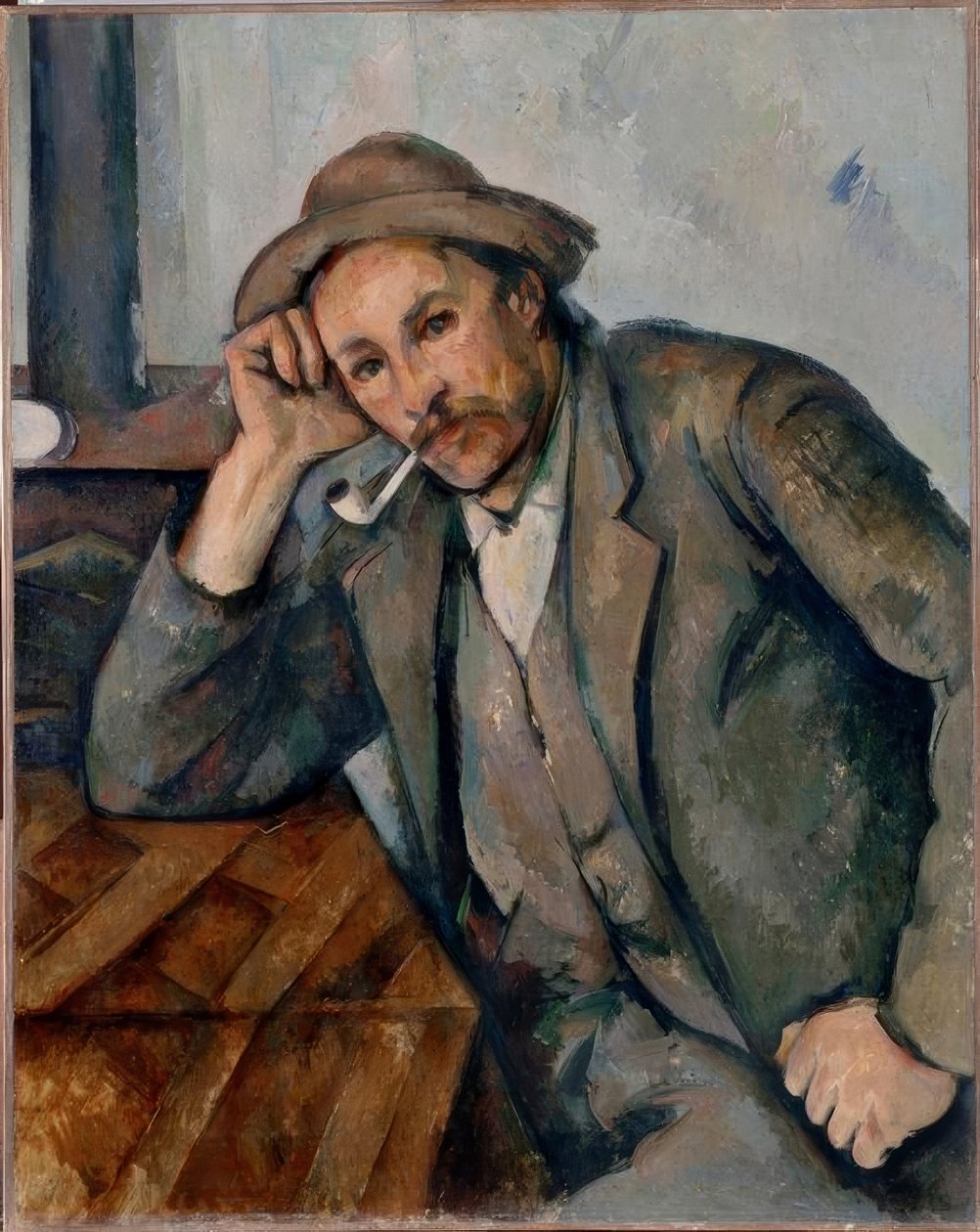 Chudy palacz autorstwa Paul Cézanne