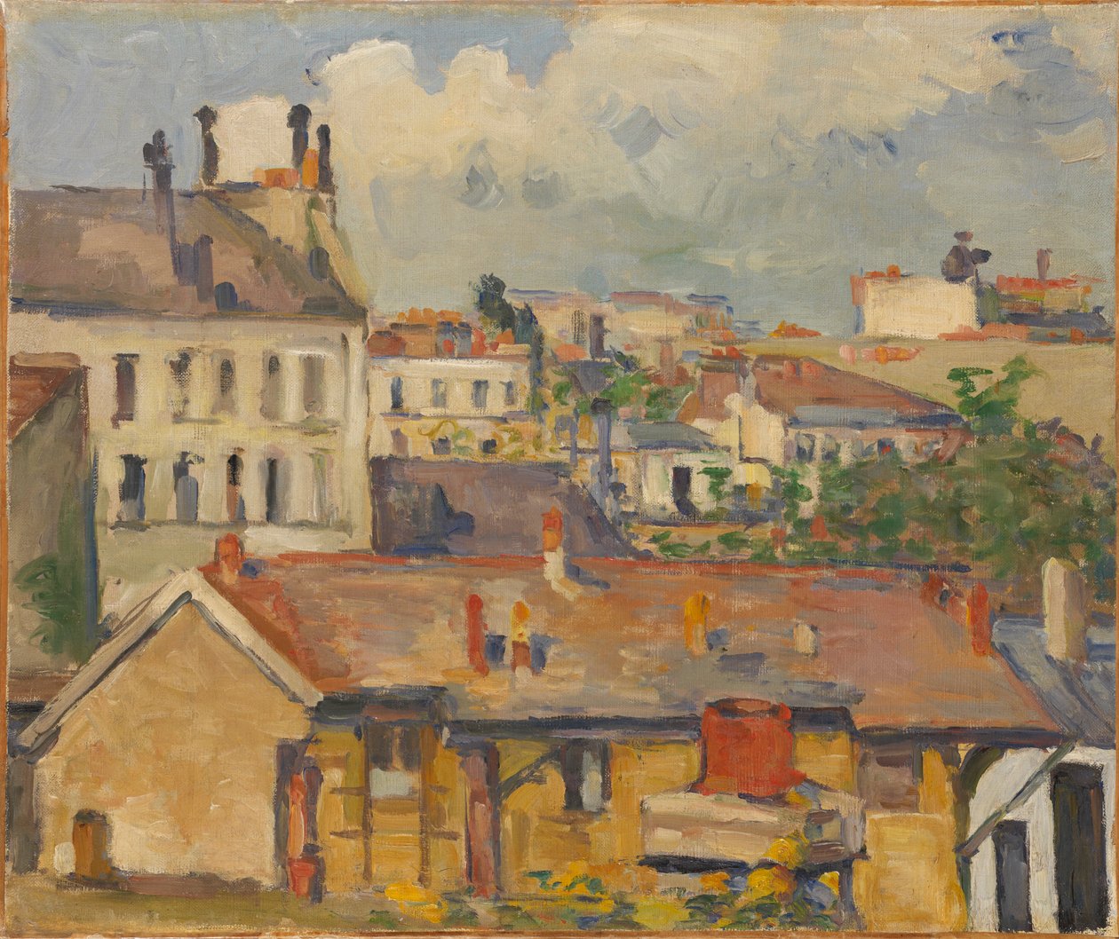 Zespół domów Les Toits, 1876-1877. autorstwa Paul Cézanne