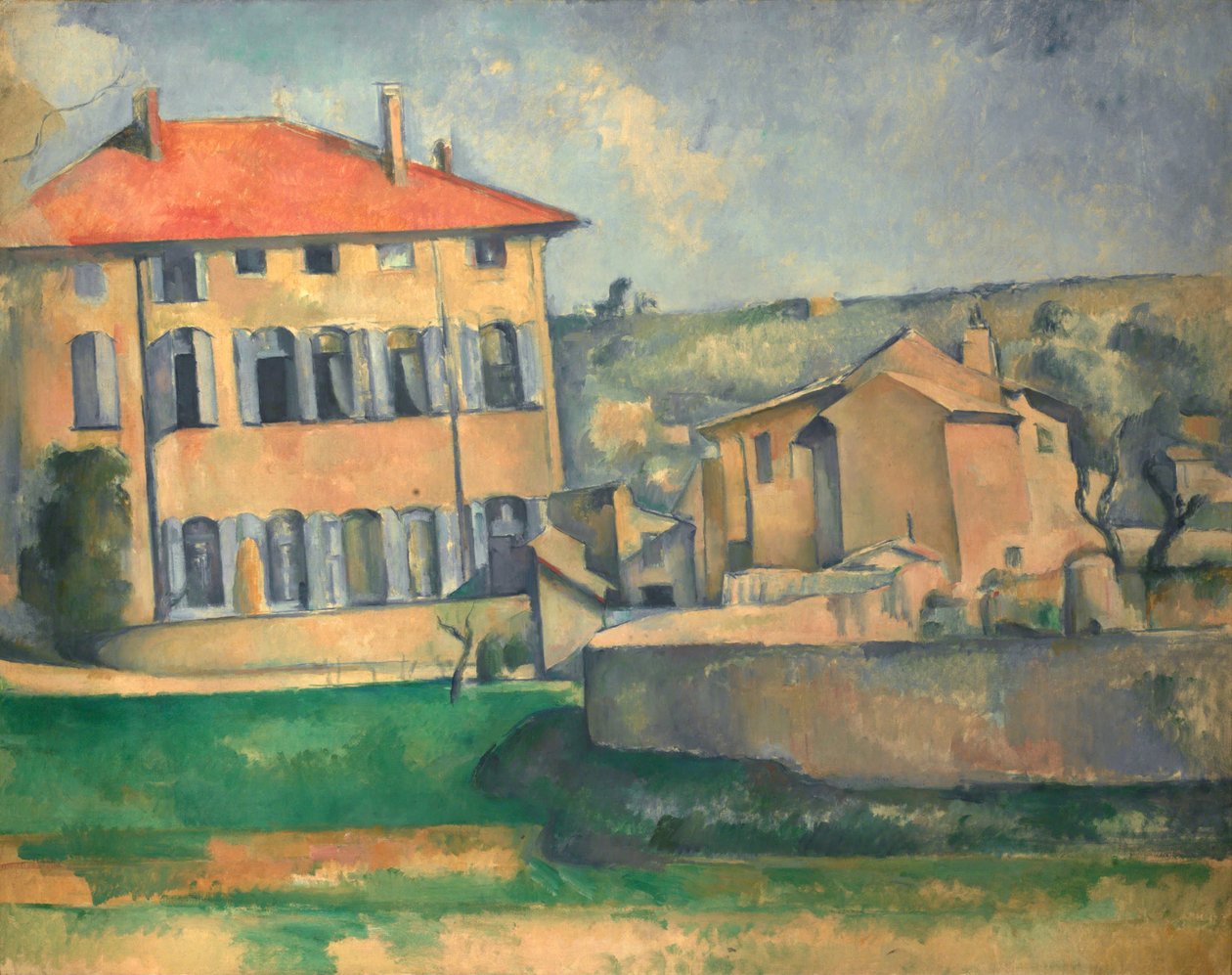 Dom w Aix, 1885-1887 autorstwa Paul Cézanne