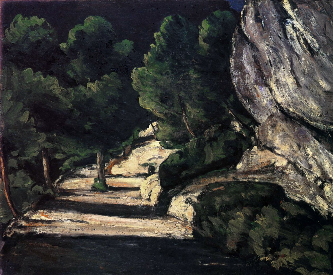 Szlak leśny autorstwa Paul Cézanne