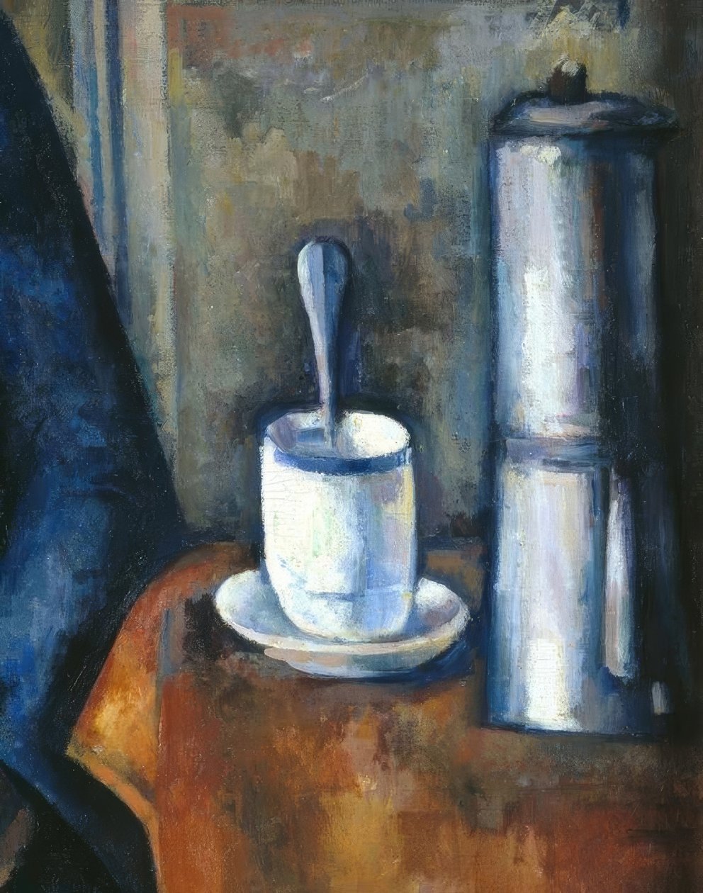 Kobieta z ekspresem do kawy autorstwa Paul Cézanne