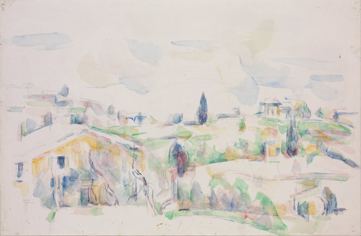 Krajobraz w Prowansji autorstwa Paul Cézanne