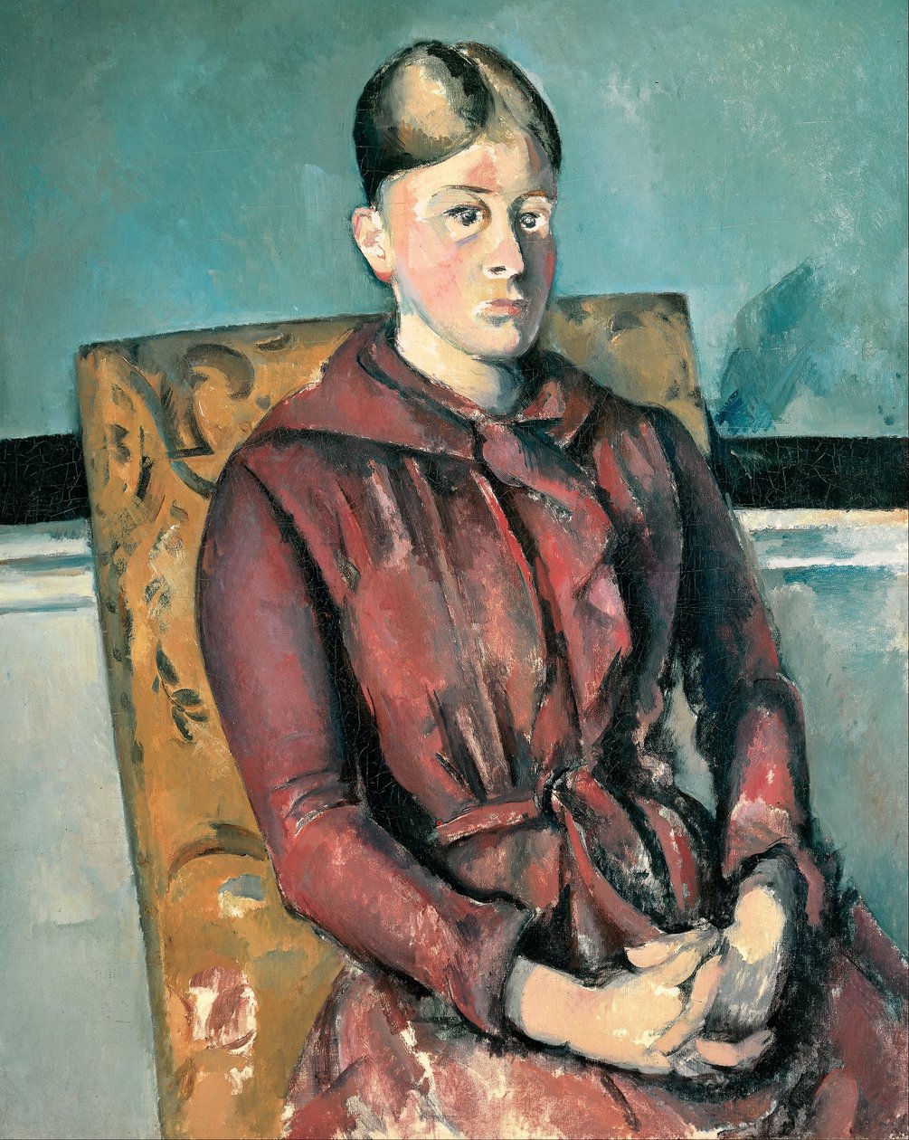 Madame Cézanne w żółtym fotelu autorstwa Paul Cézanne