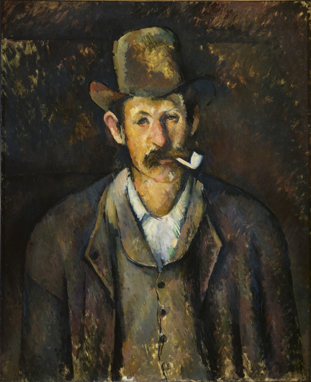 Człowiek z fajką, ok. 1892-1896. autorstwa Paul Cézanne