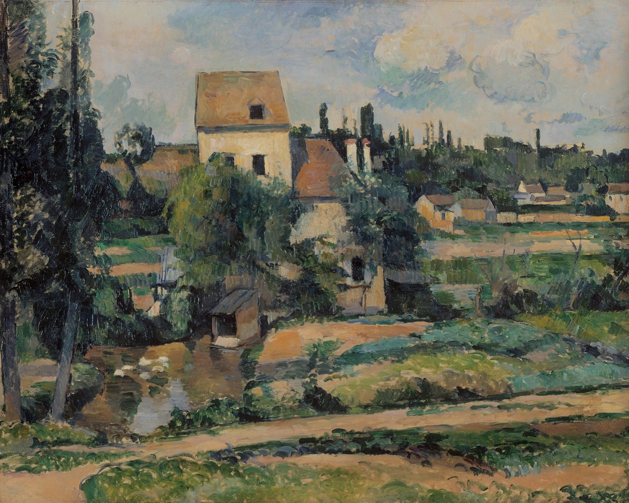 Młyn na Couleuvre w Pontoise, 1881 r. autorstwa Paul Cézanne
