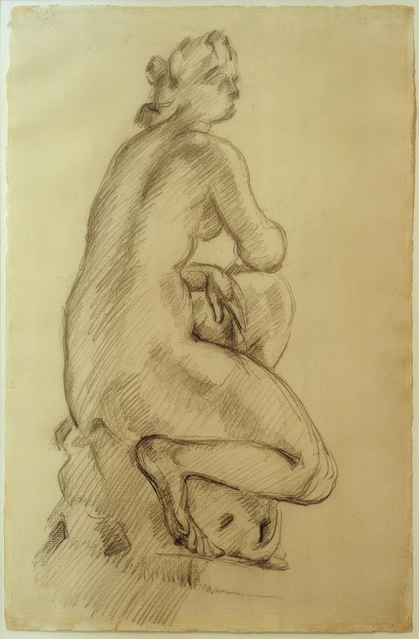P.Cézanne, Kauernde Venus autorstwa Paul Cézanne
