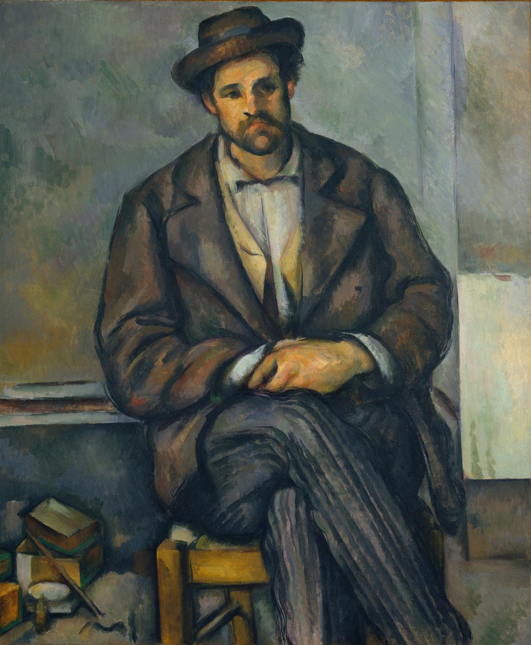 Siedzący chłop, ca. 1892-96. autorstwa Paul Cézanne